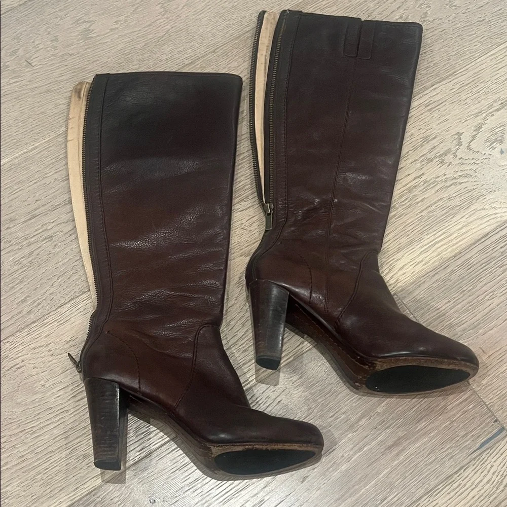 Frye Women's Brown Heeled Boots - Picture 1 of 5